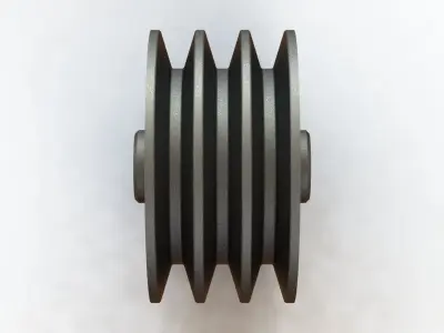 Polia Para Correias Pulley for V Belts dia 157 x 82 mm 3D model