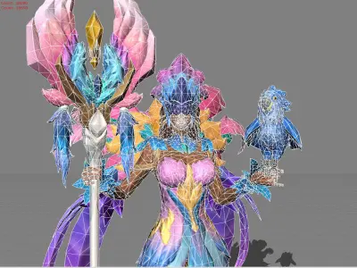 Pharsa Samba Muse Low-poly 3D model