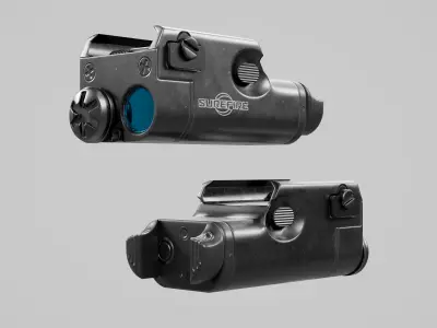 SureFire XC1 Compact Handgun Weaponlight Low-poly 3D model