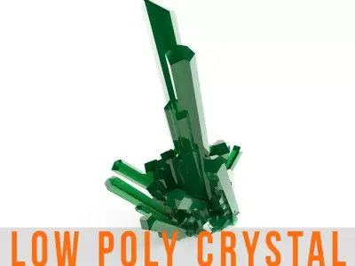 Crystal Diamond Low Poly Realistic krystal Low-poly 3D model