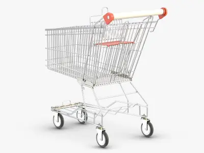 Shopping Cart 2 3D model purchase