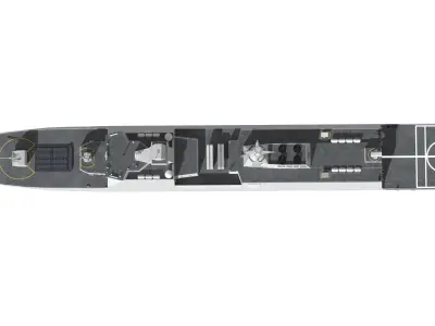 Type 054B guided missile frigate  Peoples Liberation Army Navy 3D model