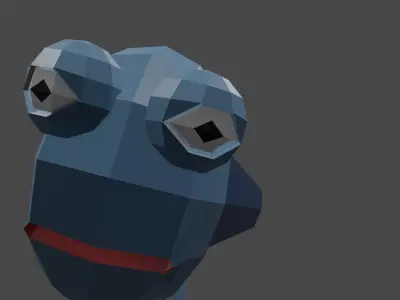 Lowpoly Rigged Fish Free low-poly 3D model