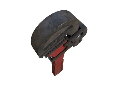 Pipe wrench 3D model