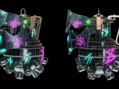 Jinx grenade  Low-poly 3D model