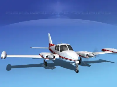 Cessna 310 V09 3D model