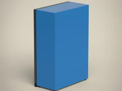 Refrigerator cabinet Low-poly 3D model