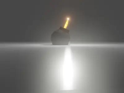 Low poly bomb candle 3D model