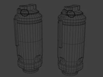 Sci-Fi Grenade and Bomb Package Game Ready Assets Low-poly 3D model
