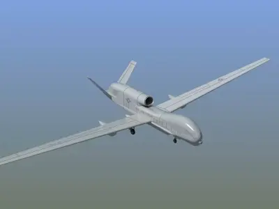 RQ-4 Global Hawk Drone 3D model
