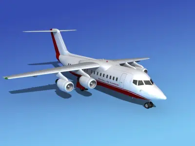 BAe 146-200 Bendall Air Express 3D model