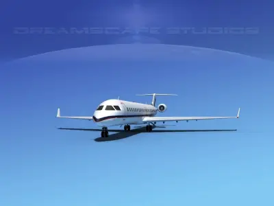 Bombardier CRJ900 Corporate 1 3D model