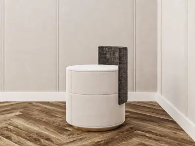 Pouf 02 3D model  Free 3D model