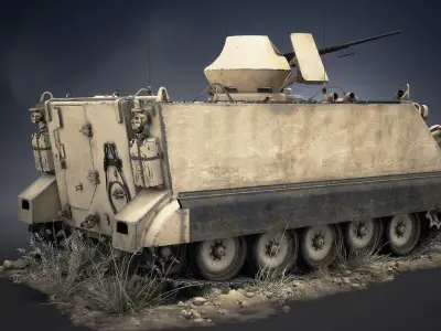 M113 APC Game Ready Low-poly 3D model