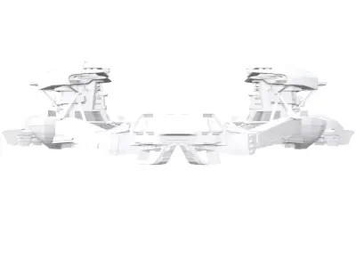 Moon base kit bash 3D model