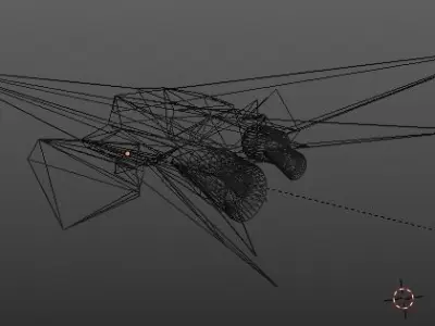 Sparrow MK1 Low-poly 3D model