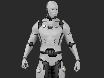 META HUMAN BOT RIGGED 3D model