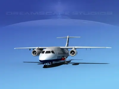 Dornier 328Jet Texair 3D model