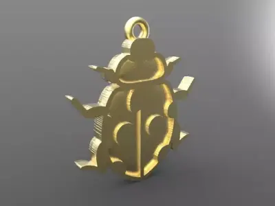 Insect pendant 3D print model
