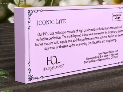 False Eyelashes in Package 3D model