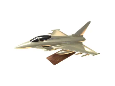 Eurofighter Typhoon Jet Aircraft Decoration 3D model