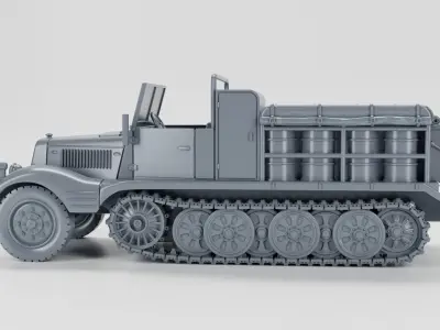 Sd Kfz 11-2 Decontamination and Sd Kfz 11-3 Chemical warfare 3D print model