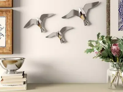 Seagulls Set 3D model
