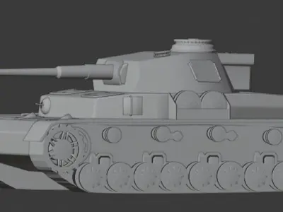 Tank PzKp 3D model