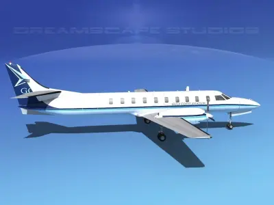 Swearingen SA226 Gulf Coast Aviation 3D model