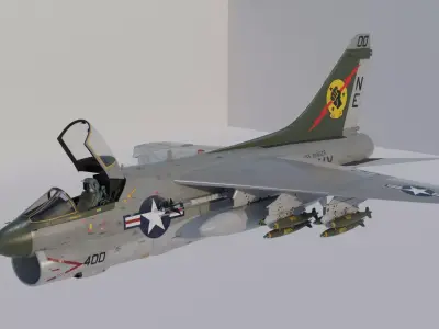 A7 CORSAIR II 3D model