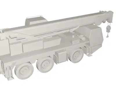 Grove truck Low-poly 3D model