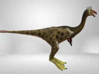 Mononykus dinosaur Low-poly 3D model