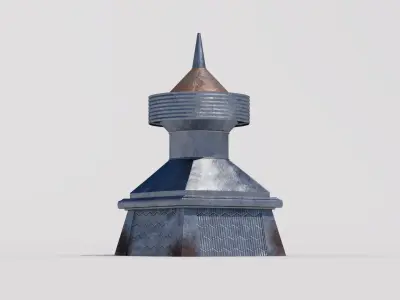 Antique Barn Cupola Low-poly 3D model