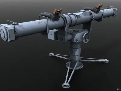 Coincidence rangefinder Low-poly 3D model