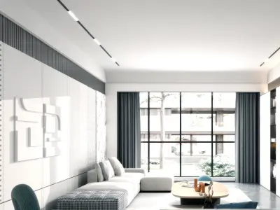 Guest Restaurant villa Modern Home 3D model