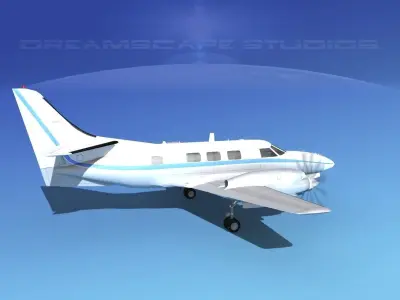 Swearingen SA226-T Merlin III V01 3D model