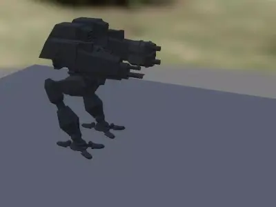 War Mech Riged Free 3D model