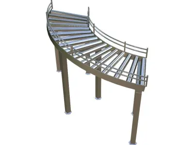 Arc Conveyor Low-poly 3D model