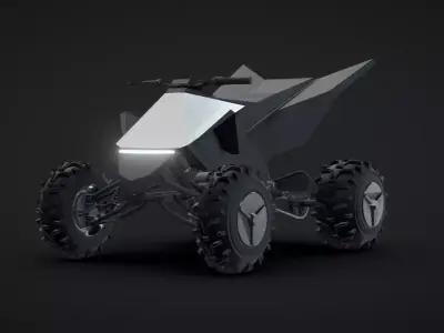 Tesla Cyber quad - Cybertruck ATV 3D model