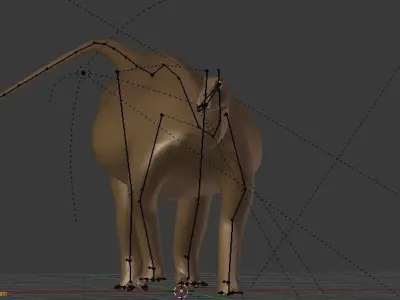 Saltasaurus dinosaur Free 3D model