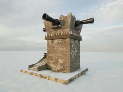 Military watchtower 3D model