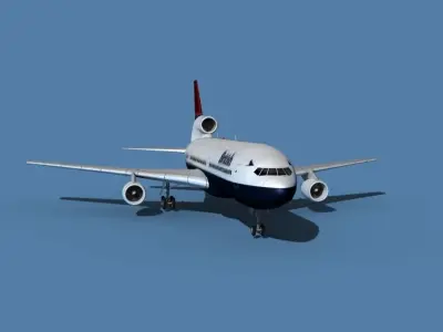 Lockheed L-1011-50 British Airways 2 3D model