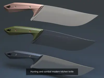Hunting and combat modern knife pack x3