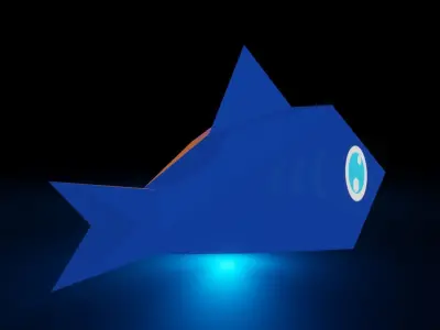 Sharky - The Shark  Low-poly 3D model