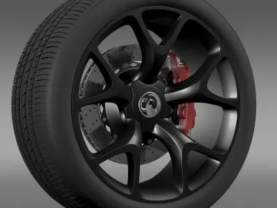 Vauxhall Insignia VRX wheel 3D model
