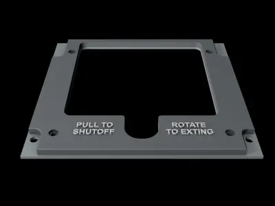 EMBRAER E1 OVERHEAD - FIRE PANELS 3D print model