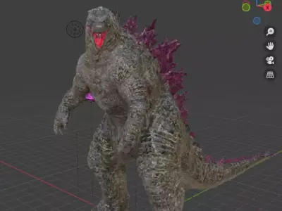 Evolved Godzilla X Kong the new empire 2024 Free 3D model