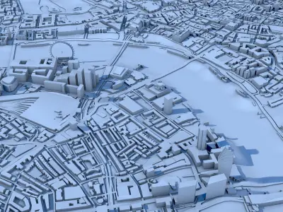 London City England 3D print model