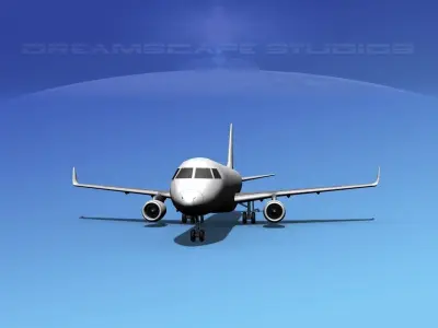 Embraer E-190 LP SS 3D model