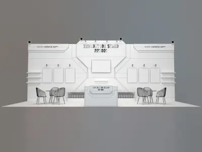 exhibition stand free download Free 3D model